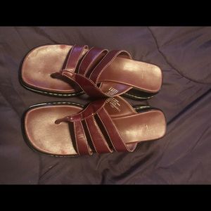 Bass leather sandals